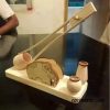 Wooden Hariken Shape Lamp