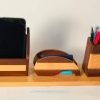 Wooden Desk Organizer – Pen Holder, Card Holder, Mobile Stand and Sticky Paper Storage