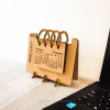 Costeater Minimal Space-Saving Wooden Calendar: Streamline Your Desk