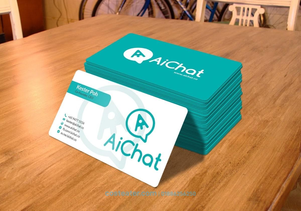 Economy Business Card Both Side Print with Die Cut Economy Business Card Both Side Print with Die Cut