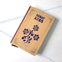 Wooden Cover Diary – Stylish Notebook with 200 Pages for Office & Personal Use