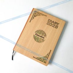 Wooden Cover Diary – 100 Pages with 2-Dates-Per-Page Design for Efficient Planning