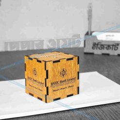 Custom Wooden Paperweight with Branding – Elegant Desk Accessory